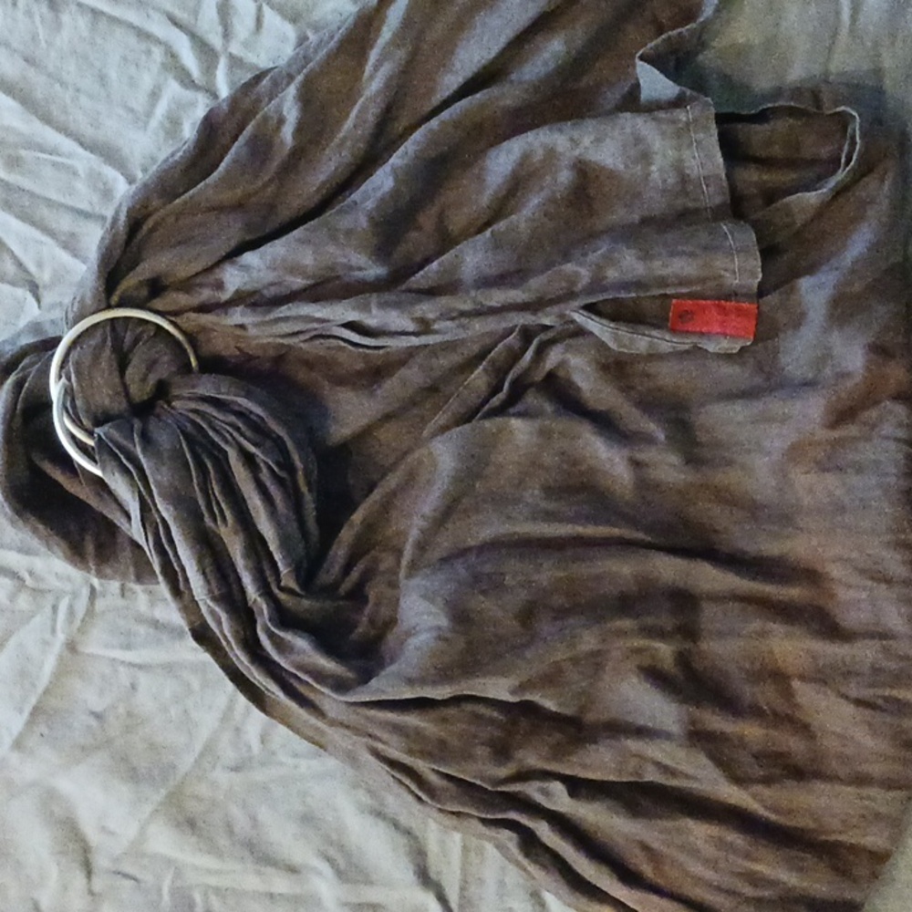 Grey Linen Ring Sling From Sakura Bloom